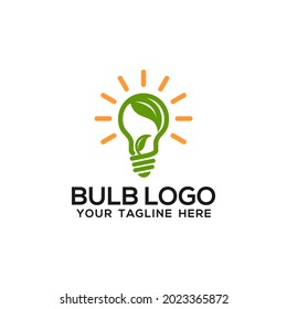 Bulb logo template concept vector