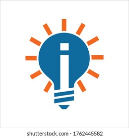 i-Bulle-Logo, Vektorgrafik-Design-Vorlage