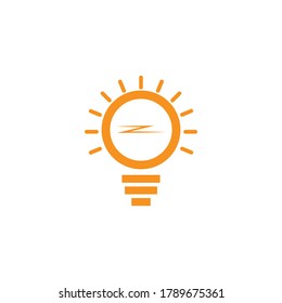 Bulb logo vector illustration template