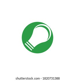 Bulb logo vector illustration template