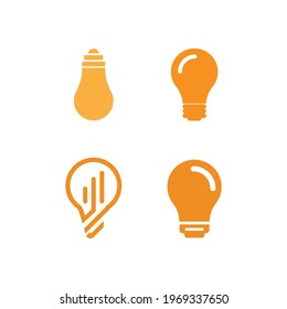 Bulb logo vector illustration template