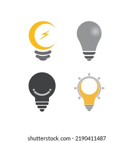 Bulb logo vector illustration template
