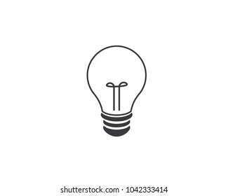 bulb logo vector ilustration template