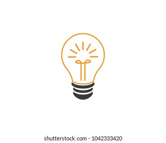 bulb logo vector ilustration template