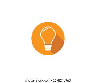bulb logo vector ilustration template
