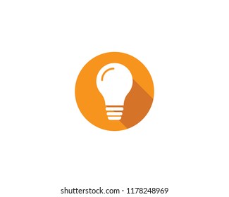 bulb logo vector ilustration template