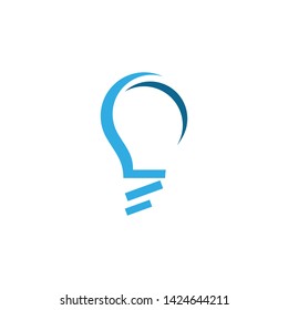 Bulb logo vector ilustration template
