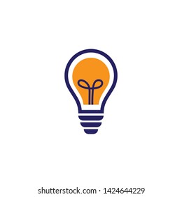Bulb logo vector ilustration template