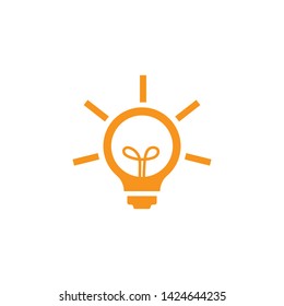 Bulb logo vector ilustration template
