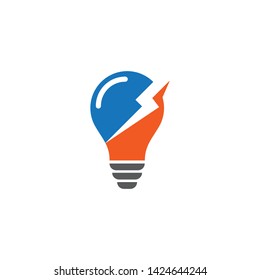 Bulb logo vector ilustration template
