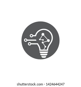 Bulb logo vector ilustration template