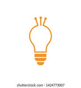Bulb logo vector ilustration template