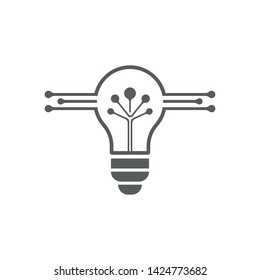 Bulb logo vector ilustration template