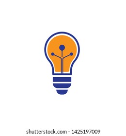 Bulb logo vector ilustration template