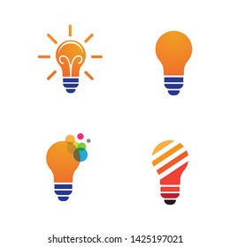 Bulb logo vector ilustration template