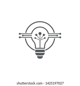 Bulb logo vector ilustration template