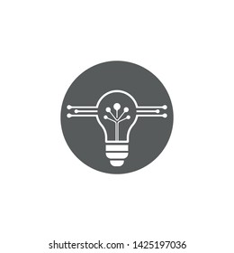 Bulb logo vector ilustration template