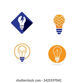 Bulb logo vector ilustration template