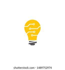 Bulb logo vector ilustration template
