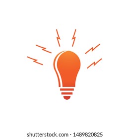 Bulb logo vector ilustration template