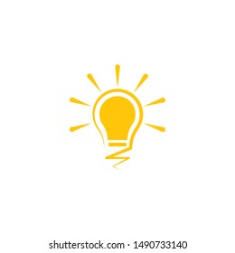 Bulb logo vector ilustration template