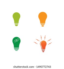 Bulb logo vector ilustration template