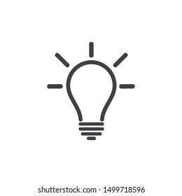 bulb logo vector ilustration template