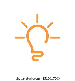 bulb logo vector ilustration template