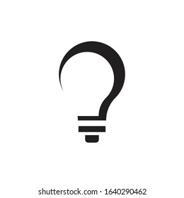 Bulb logo vector ilustration template