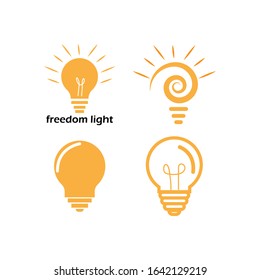 Bulb logo vector ilustration template