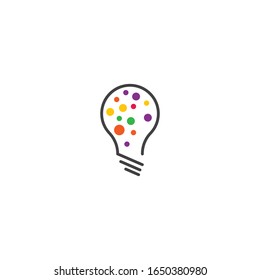 Bulb logo vector ilustration template