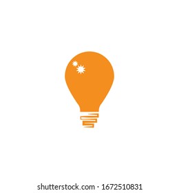bulb logo vector ilustration template