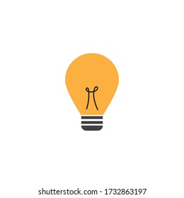 Bulb logo vector ilustration template