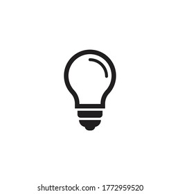 Plantilla de ilustración vectorial de logotipo en bombilla