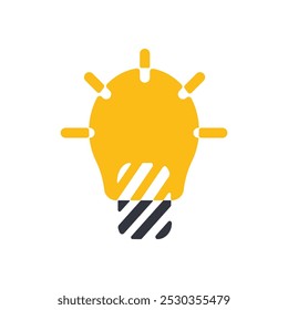 Bulb logo vector ilustration template