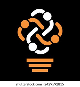 bulb marketing logo design vector file digital logo