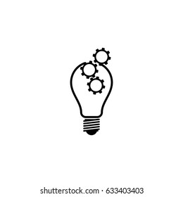 Bulb mechanism logo concept