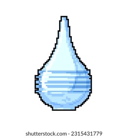 bulb nasal aspirator game pixel art retro vector. bit bulb nasal aspirator. old vintage illustration