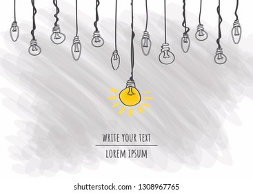 Bulb with a noise background