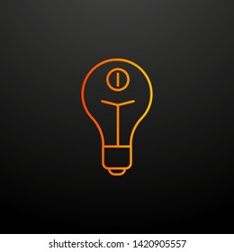 bulb nolan icon. Elements of automation set. Simple icon for websites, web design, mobile app, info graphics