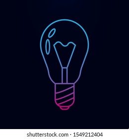 Bulb nolan icon. Simple thin line, outline vector of banking icons for ui and ux, website or mobile application