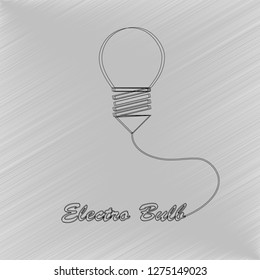 The bulb on a gray background is the Illustration. The idea of a logo in black  option.