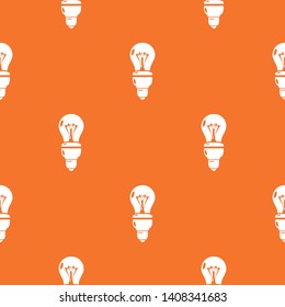 Bulb pattern vector orange for any web design best