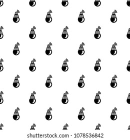 Bulb pattern vector seamless repeating for any web design