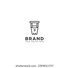 Stille Planer Logo Design Template Elemente. Vektorgrafik. Neues Modern-Logo.