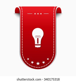 Bulb Red Vector Icon Design