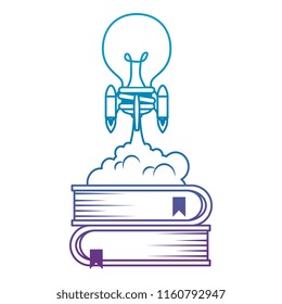 bulb rocket launcher with books