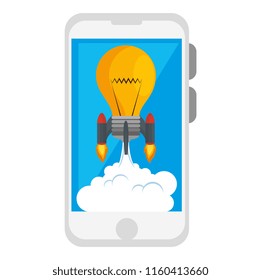 bulb rocket launcher in smartphone