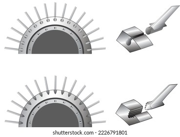 Bulb root and fir tree root designs of compressor blade attachment to the rotor disk