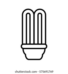 bulb saving energy light thin line vector illustration eps 10